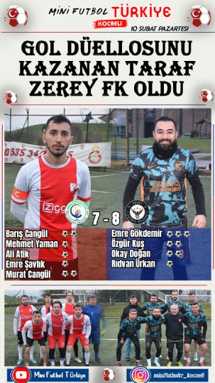 Zerey Fk : 8 Gerede Genclik : 7